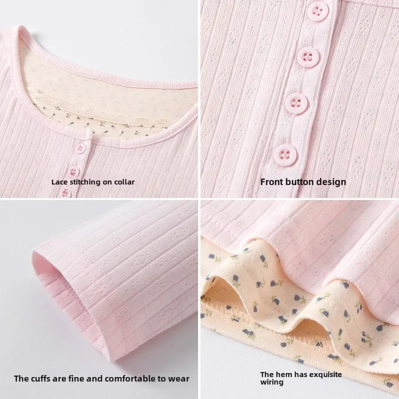 New Women's Long Sleeve T-shirt U Collar Spring and Autumn Slim Top French Style Women's Wear with Fake Two Lace Edge Y2k Top