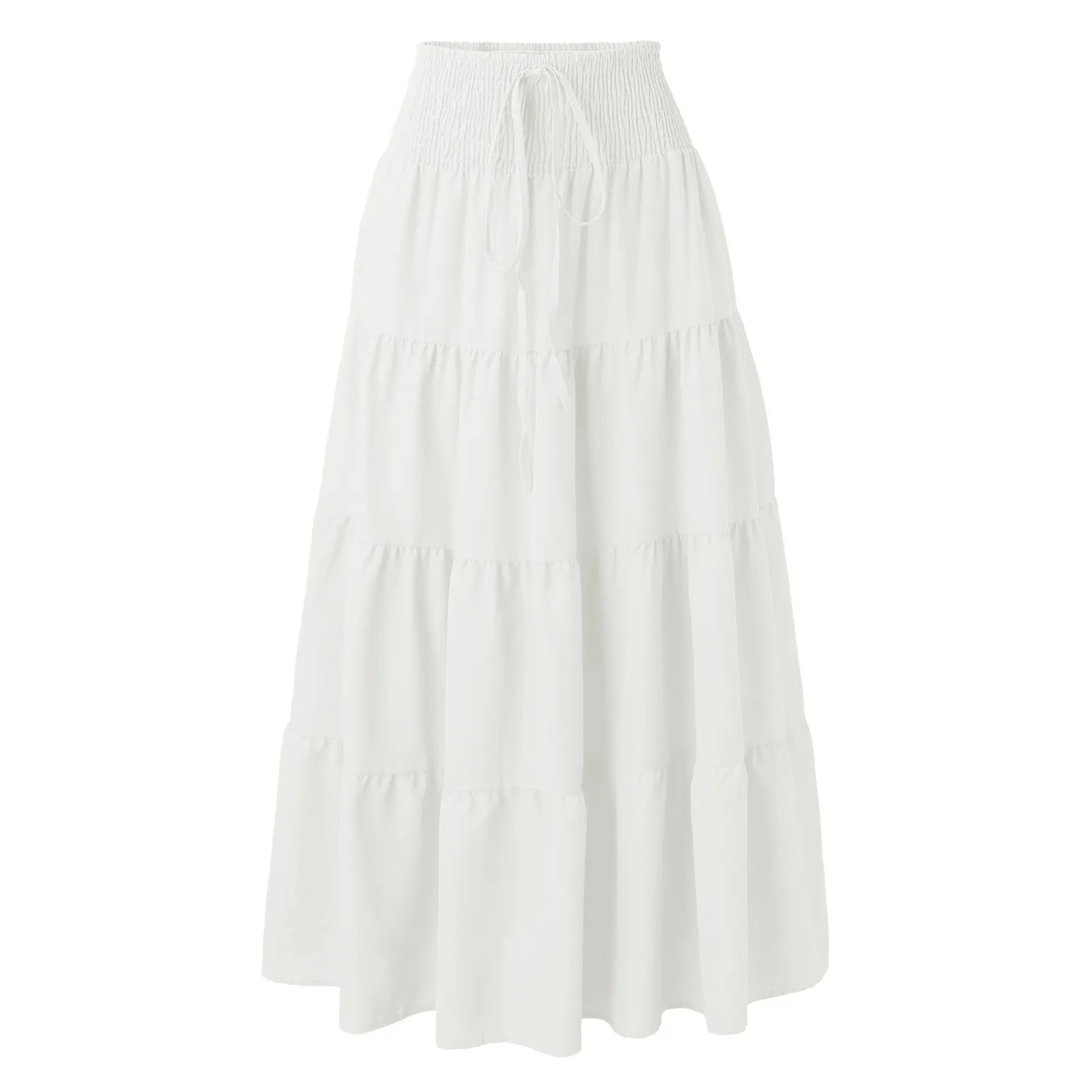 Women's Maxi Skirt High Waisted Slimming a Line Design with Elastic Waist Perfect for Summer and Beach Wear